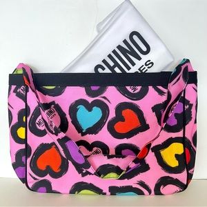 Moschino canvas tote bag